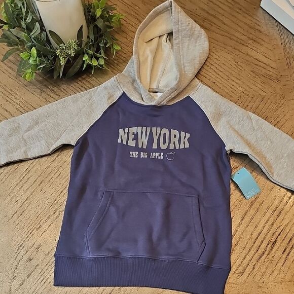 Market & Spruce Gray and Navy New York Big Apple Hoodie Size S NWT - Picture 9 of 9